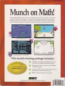 Number Munchers - Box - Back Image