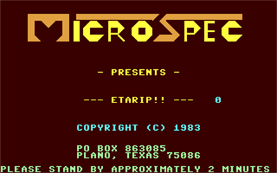 Etarip - Screenshot - Game Title Image