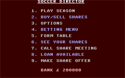 Soccer Director - Screenshot - Gameplay Image