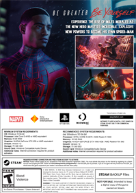 Marvel’s Spider-Man: Miles Morales - Box - Back Image