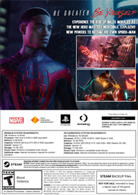 Marvel's Spider-Man: Miles Morales - Box - Back Image