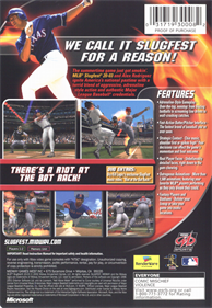 MLB SlugFest 20-03 - Box - Back Image