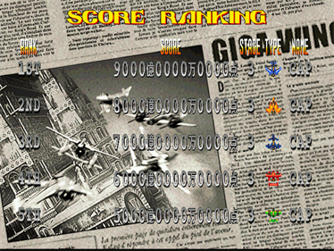 Giga Wing 2 - Screenshot - High Scores Image
