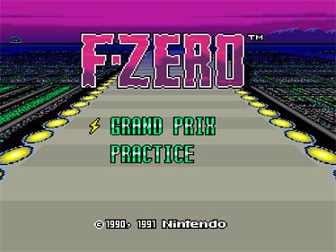 F-Zero Final - Screenshot - Game Title Image