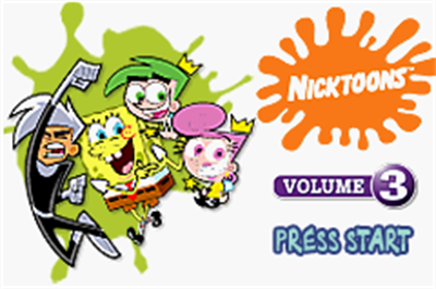 Game Boy Advance Video: Nicktoons Collection: Volume 3 - Screenshot - Game Title Image