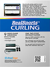 RealSports Curling - Box - Back Image