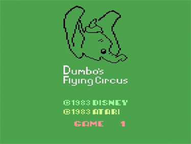 Dumbo's Flying Circus - Screenshot - Game Title Image