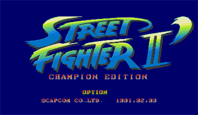 Street Fighter II': Champion Edition - Screenshot - Game Title Image