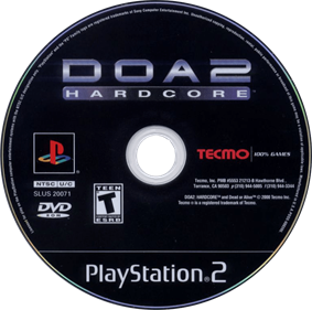 DOA2: Hardcore - Disc Image