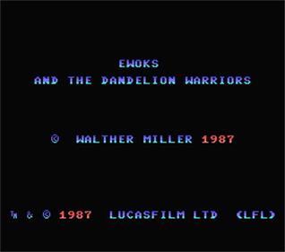 Ewoks and the Dandelion Warriors - Screenshot - Game Title Image