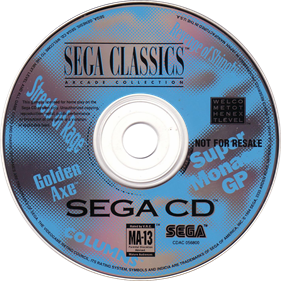 Sega Classics Arcade Collection (5-in-1) - Disc Image