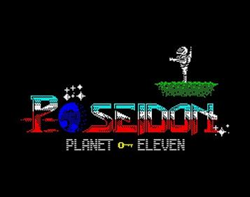 Poseidon: Planet Eleven - Screenshot - Game Title Image