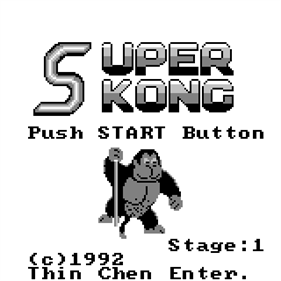 Super Kong - Screenshot - Game Title Image