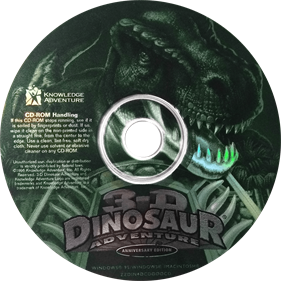 3-D Dinosaur Adventure: Anniversary Edition - Disc Image
