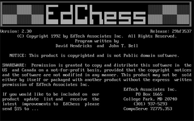 Chess! - Screenshot - Game Title Image