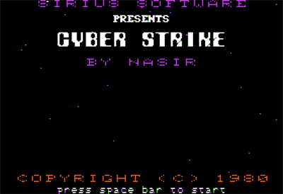 Cyber Strike - Screenshot - Game Title Image