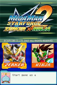 Mega Man Star Force 2: Zerker x Ninja - Screenshot - Game Title Image