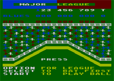 Baseball (Inhome Software) - Screenshot - Game Select Image