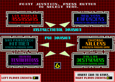 Cyberball - Screenshot - Game Select Image