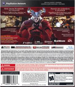 Dragon Age II - Box - Back Image