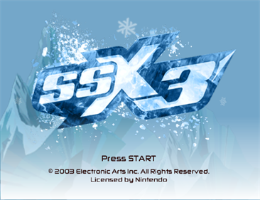 SSX 3 - Screenshot - Game Title Image