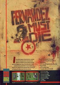 Fernandez Must Die - Advertisement Flyer - Front Image