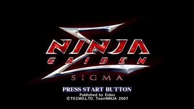 Ninja Gaiden Sigma - Screenshot - Game Title Image