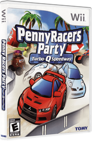 Penny Racers Party: Turbo-Q Speedway  - Box - 3D Image