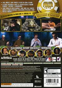 World Series of Poker: Tournament of Champions - Box - Back Image