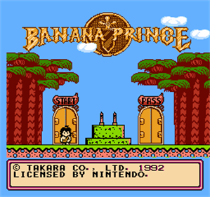 Banana Prince - Screenshot - Game Title Image