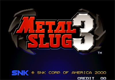 Metal Slug 3 - Screenshot - Game Title Image