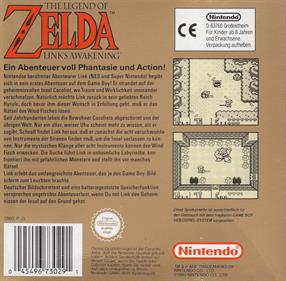 The Legend of Zelda: Link's Awakening - Box - Back Image