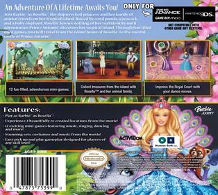 Barbie as The Island Princess - Box - Back Image