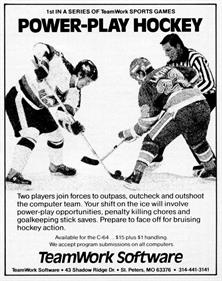 Power-Play Hockey - Advertisement Flyer - Front Image
