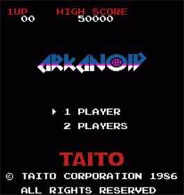 Arkanoid NES: Converted By POPC0RN - Screenshot - Game Title Image