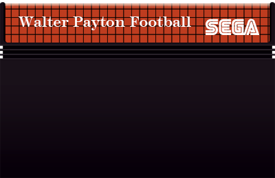 Walter Payton Football - Cart - Front Image