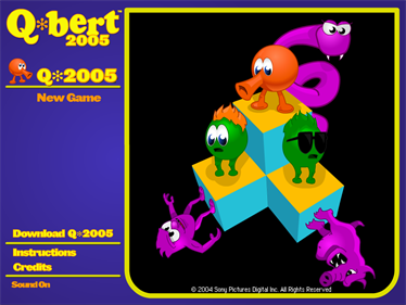 Q*bert 2005 - Screenshot - Game Title Image
