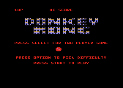 Donkey Kong - Screenshot - Game Select Image