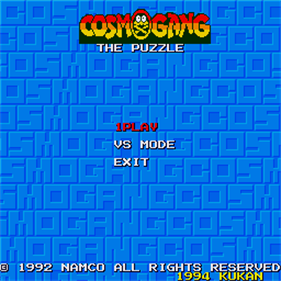 Cosmo Gang: the Puzzle - Screenshot - Game Select Image