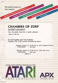 Chambers of Zorp - Box - Front Image