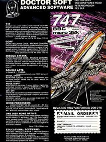 747 - Advertisement Flyer - Front Image