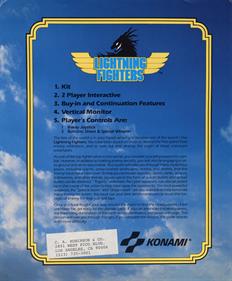 Lightning Fighters - Advertisement Flyer - Back Image