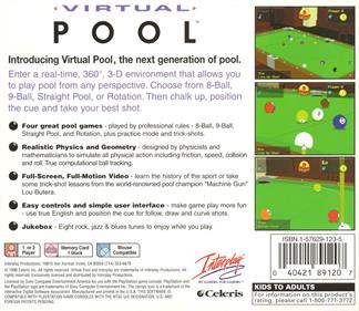 Virtual Pool - Box - Back Image