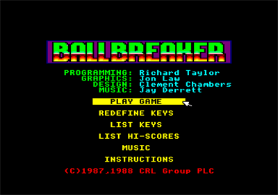 Ball Breaker 2 - Screenshot - Game Title Image