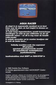 Aqua Racer - Box - Back Image