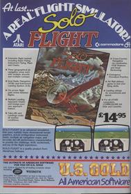 Solo Flight - Advertisement Flyer - Front Image