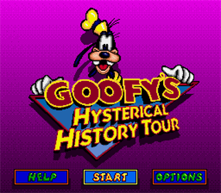 Goofy's Hysterical History Tour - Screenshot - Game Title Image