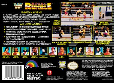 WWF Royal Rumble - Box - Back Image