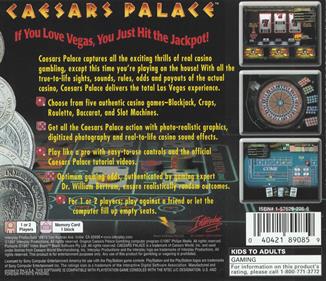 Caesars Palace - Box - Back Image