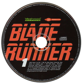 Blade Runner (Virgin Interactive) - Disc Image